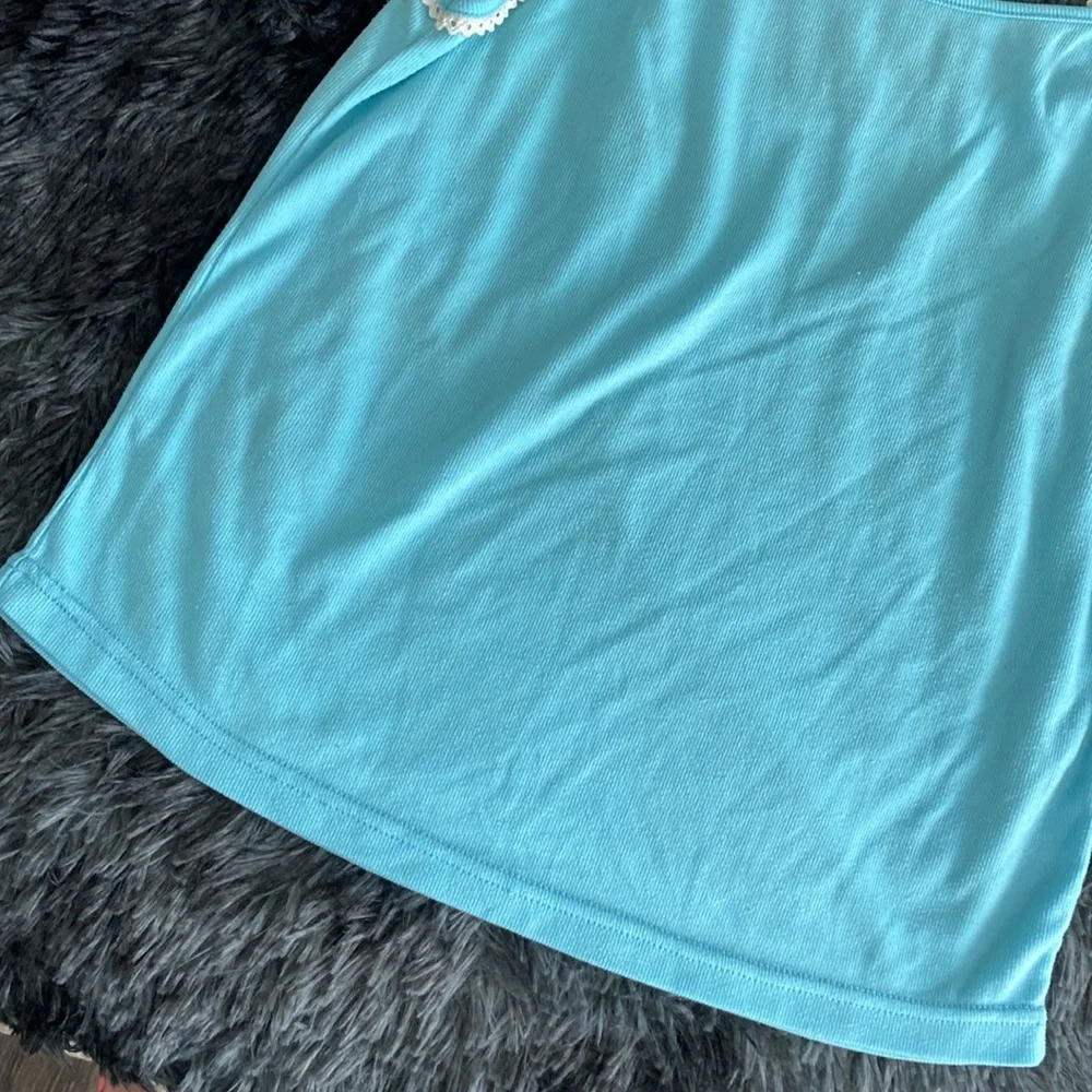 Zuhaila baby blue sleepwear tank top